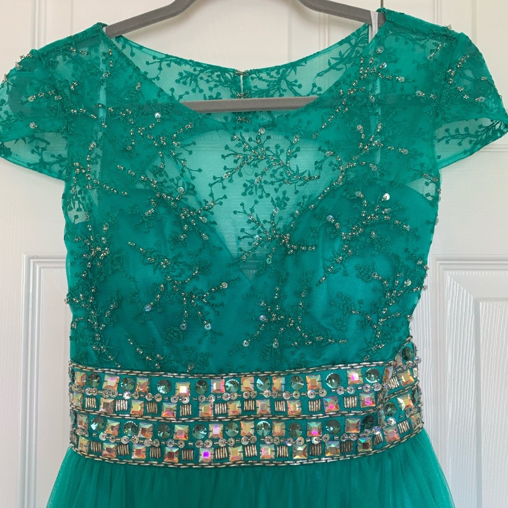 Partytime Green Formal Long Dress